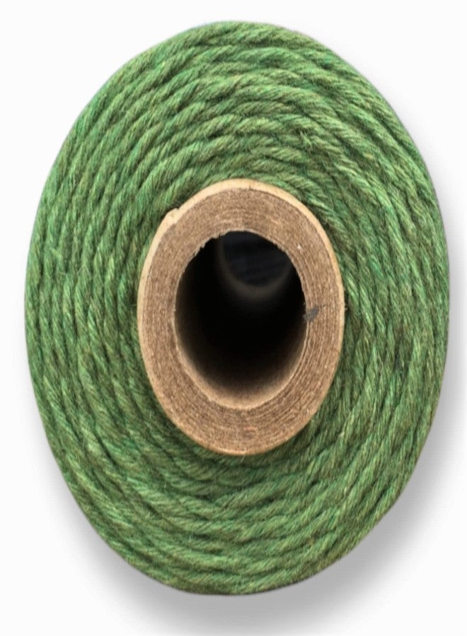 MARI - Recycled Cotton Crochet Yarn - Medium Thicker - Dark Green - 100 Grams - 125 Metres. - Image 3